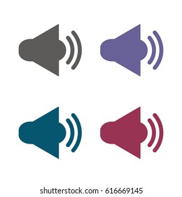 Sound Icon Vector flat design style