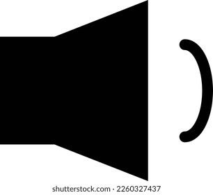 Icono de sonido. Vector de icono de sonido. Estilo plano aislado en un fondo blanco. Imagen del icono de sonido. Icono de sonido