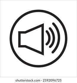 Sound Icon, Vector Illustration. 10 EPS