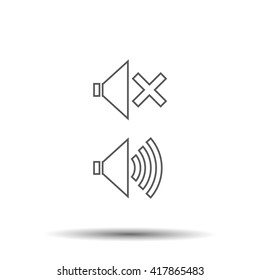 Sound Icon, Vector Illustration.