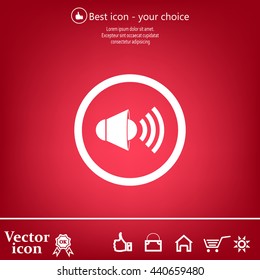 Sound Icon, Vector Illustration.