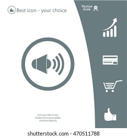 Sound Icon, Vector Illustration.