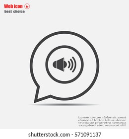 Sound Icon, Vector Illustration.