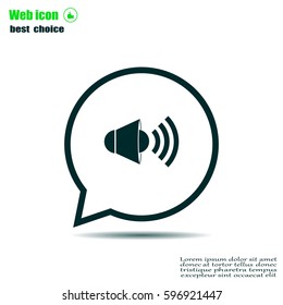 Sound Icon, Vector Illustration.