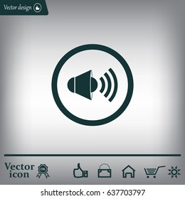 Sound Icon, Vector Illustration.