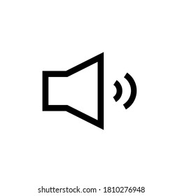 Sound icon, vector illustration. Flat design style. vector sound icon illustration isolated on white background, sound icon Eps10. sound icons graphic design vector symbols.