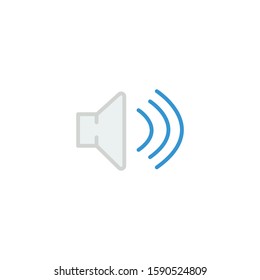 Sound Icon Vector Illustration Logo Template