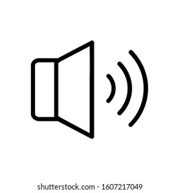 sound icon vector illustration logo template for many purpose. Isolated on white background