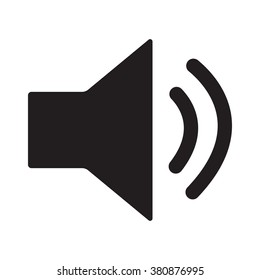 Sound  icon Vector Illustration on the white background.