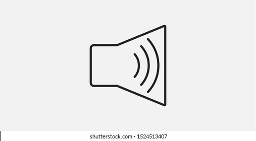 Sound icon, vector illustration. Volume, sound, speaker icon. Volume up icon.Loud icon.