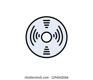 Sound icon vector linear fill style