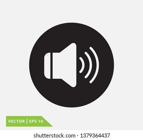 Sound icon vector logo template