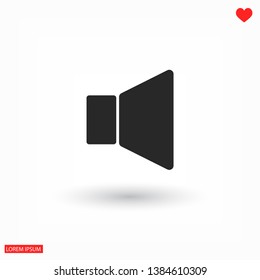 Sound icon vector. lorem ipsum Flat Design JPG