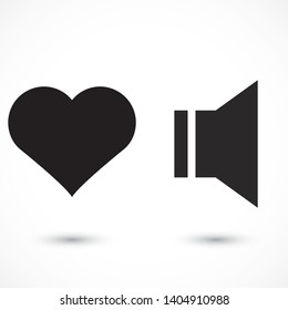 sound icon vector . Lorem Ipsum Illustration design