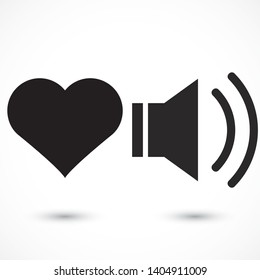 sound icon vector . Lorem Ipsum Illustration design