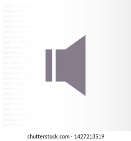 sound icon vector . Lorem Ipsum Illustration design