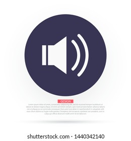 sound icon vector . Lorem Ipsum Illustration design