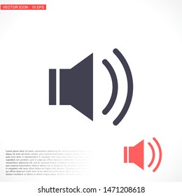 sound icon vector . Lorem Ipsum Illustration design