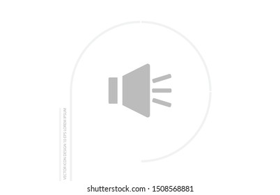Sound icon vector. lorem ipsum Flat Design JPG