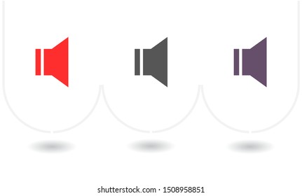 sound icon vector . Lorem Ipsum Illustration design