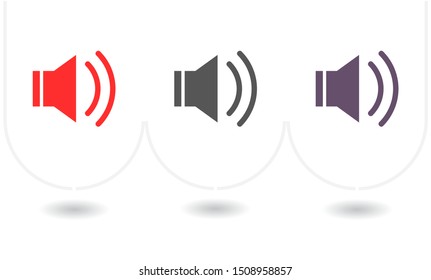 sound icon vector . Lorem Ipsum Illustration design