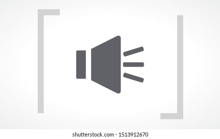 Sound icon vector. lorem ipsum Flat Design JPG