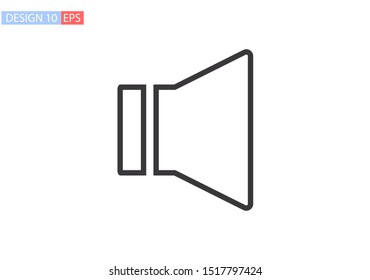 Sound icon vector. lorem ipsum Flat Design JPG