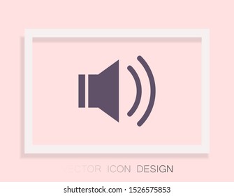 sound icon vector . Lorem Ipsum Illustration design