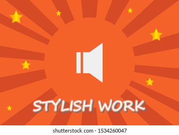 sound icon vector . Lorem Ipsum Illustration design