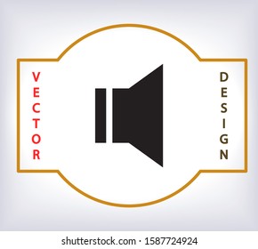 sound icon vector . Lorem Ipsum Illustration design