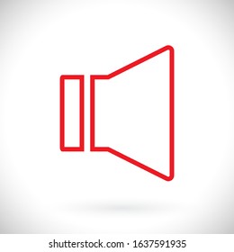Sound icon vector. lorem ipsum Flat Design JPG