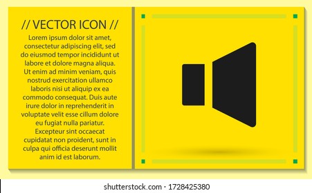 Sound icon vector. lorem ipsum Flat Design JPG