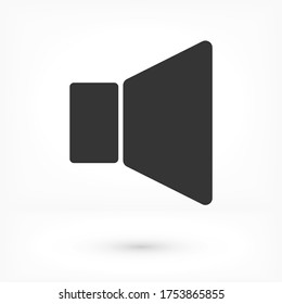Sound icon vector. lorem ipsum Flat Design JPG