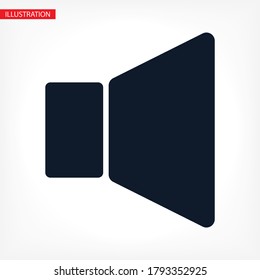 Vector de icono de sonido. lorem ipsum Flat Design JPG