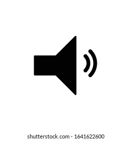 sound icon vector on a white background