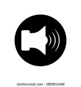 Soundsymbol, Vektorgrafik auf weißem Hintergrund