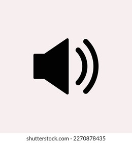 Sound icon, vector, sign, symbol