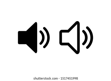 Sound icon vector. Speaker icon vector. Loudspeaker icon vector. volume