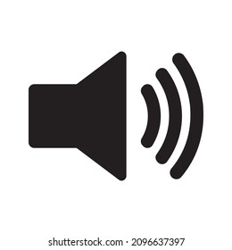 Vector de icono de sonido. Vector de icono del altavoz. Vector de icono de altavoz