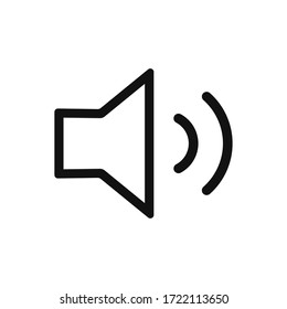 Sound icon vector. Speaker sign