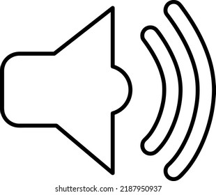 Vector de icono de sonido, símbolo del altavoz Aislado en fondo blanco..eps
