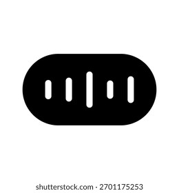 Ilustração de design de símbolo de vetor de ícone de som