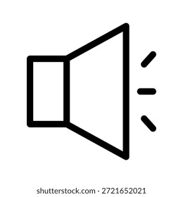 Ilustração de design de símbolo de vetor de ícone de som