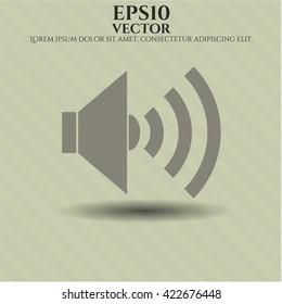 sound icon vector symbol flat eps jpg app web concept website