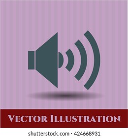 sound icon vector symbol flat eps jpg app web concept website