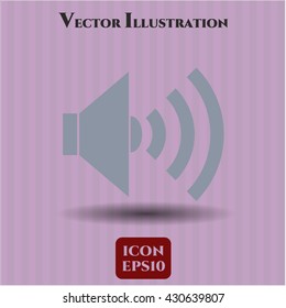 sound icon vector symbol flat eps jpg app web concept website