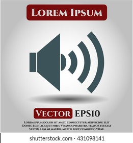 sound icon vector symbol flat eps jpg app web concept website