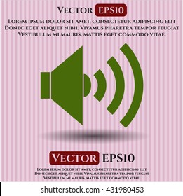 sound icon vector symbol flat eps jpg app web concept website