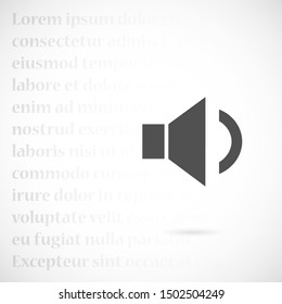 Sound icon vector An icon that increases and reduces the Sound icon vector showing the mute. A set of Sound icon vector with different signal levels in a flat style 