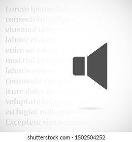 Sound icon vector An icon that increases and reduces the Sound icon vector showing the mute. A set of Sound icon vector with different signal levels in a flat style 